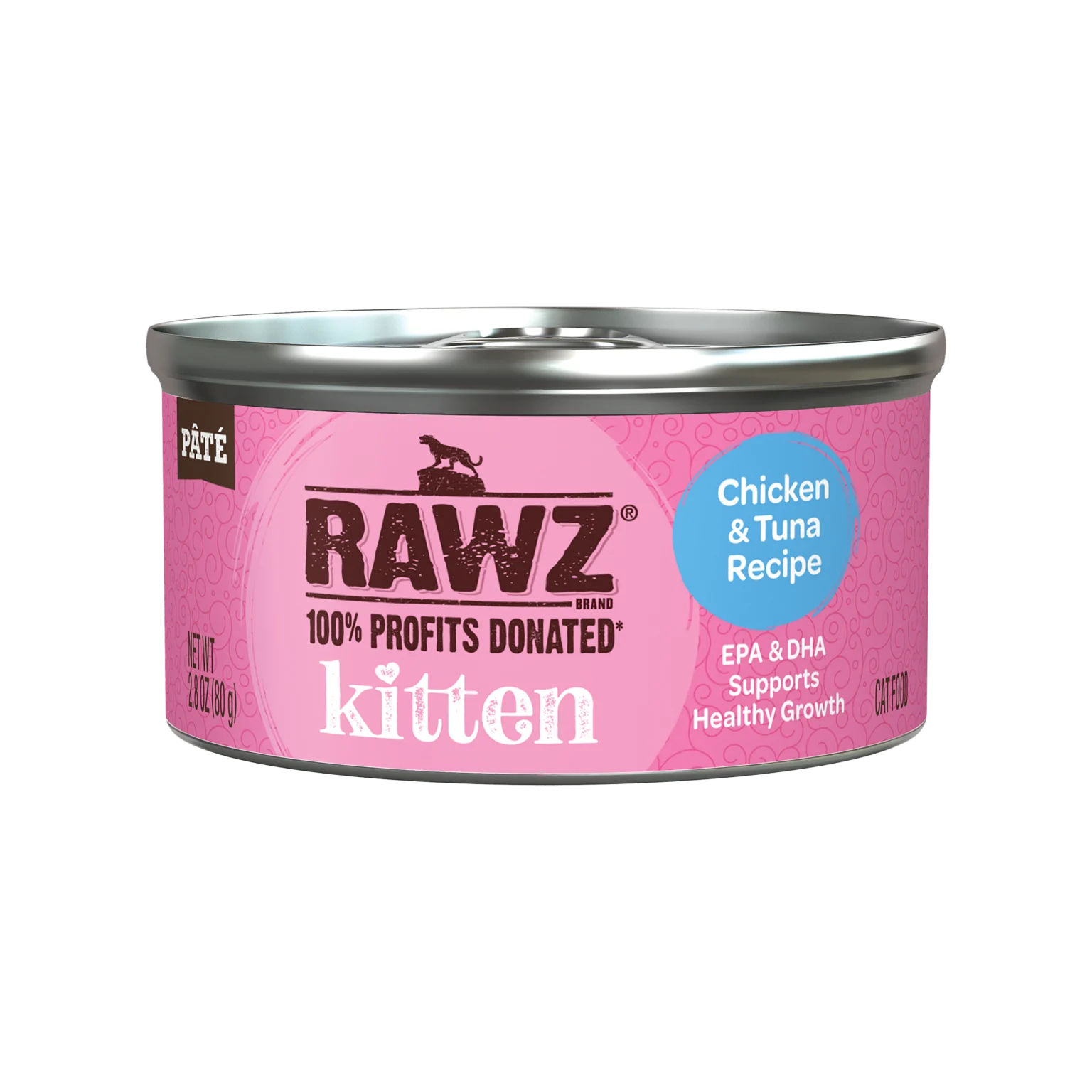 RAWZ_WebsiteCarousel_Cat_Kitten_Chicken&Tuna_2.8OZ-FRONT