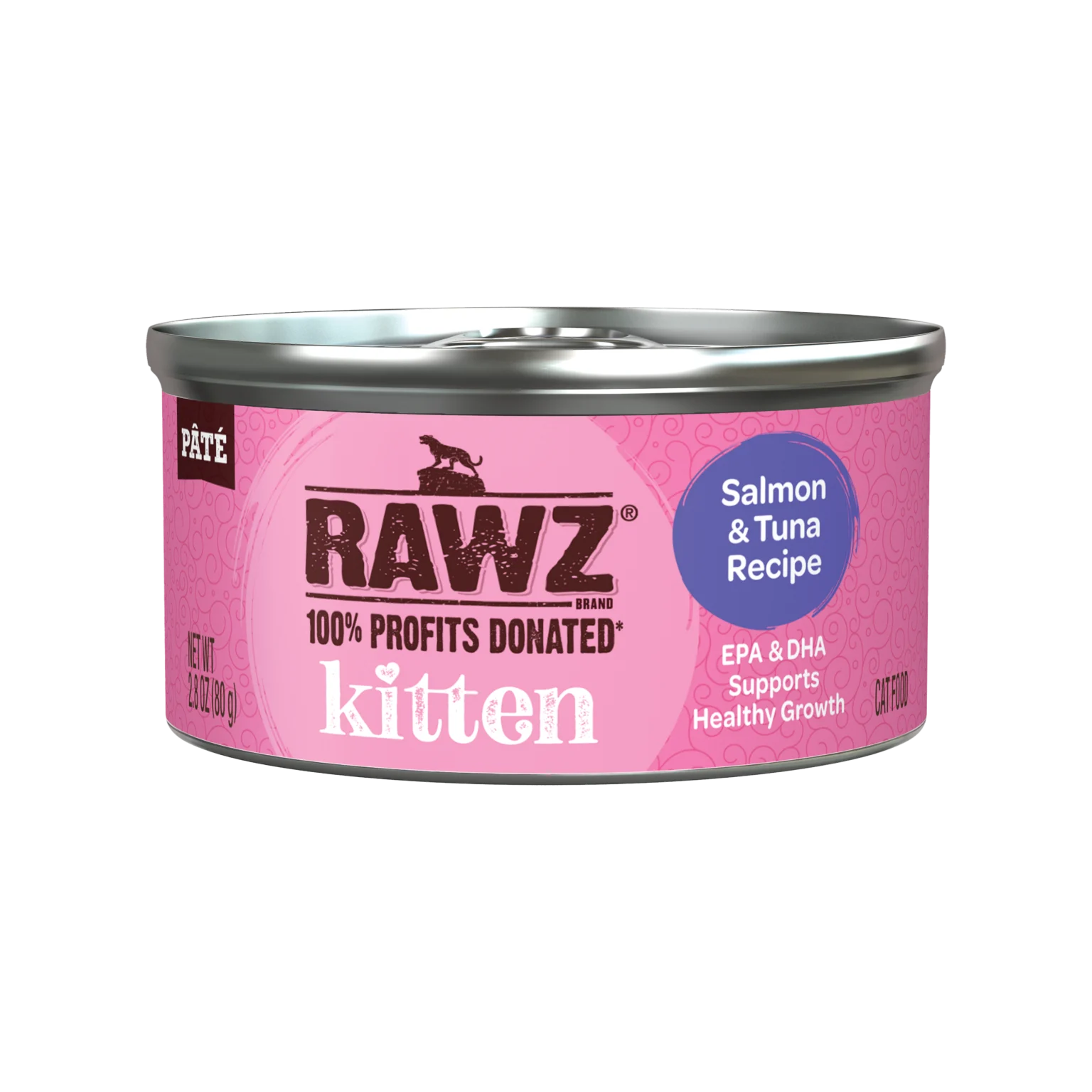 RAWZ_WebsiteCarousel_Cat_Kitten_Salmon&Tuna_2.8OZ-FRONT