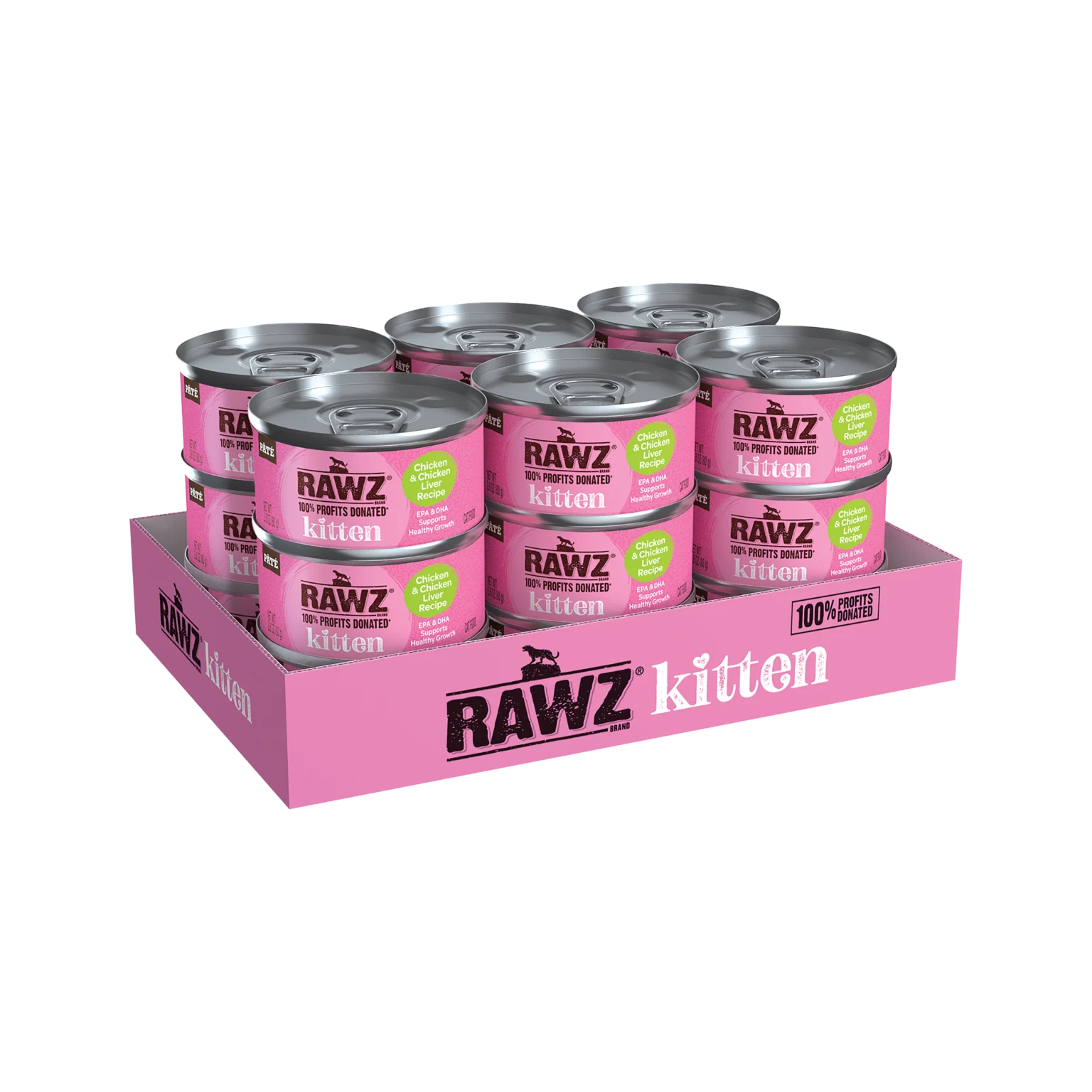 RAWZ_WebsiteCarousel_Cat_Kitten_Chicken&ChickenLiver_2.8OZ-TRAY