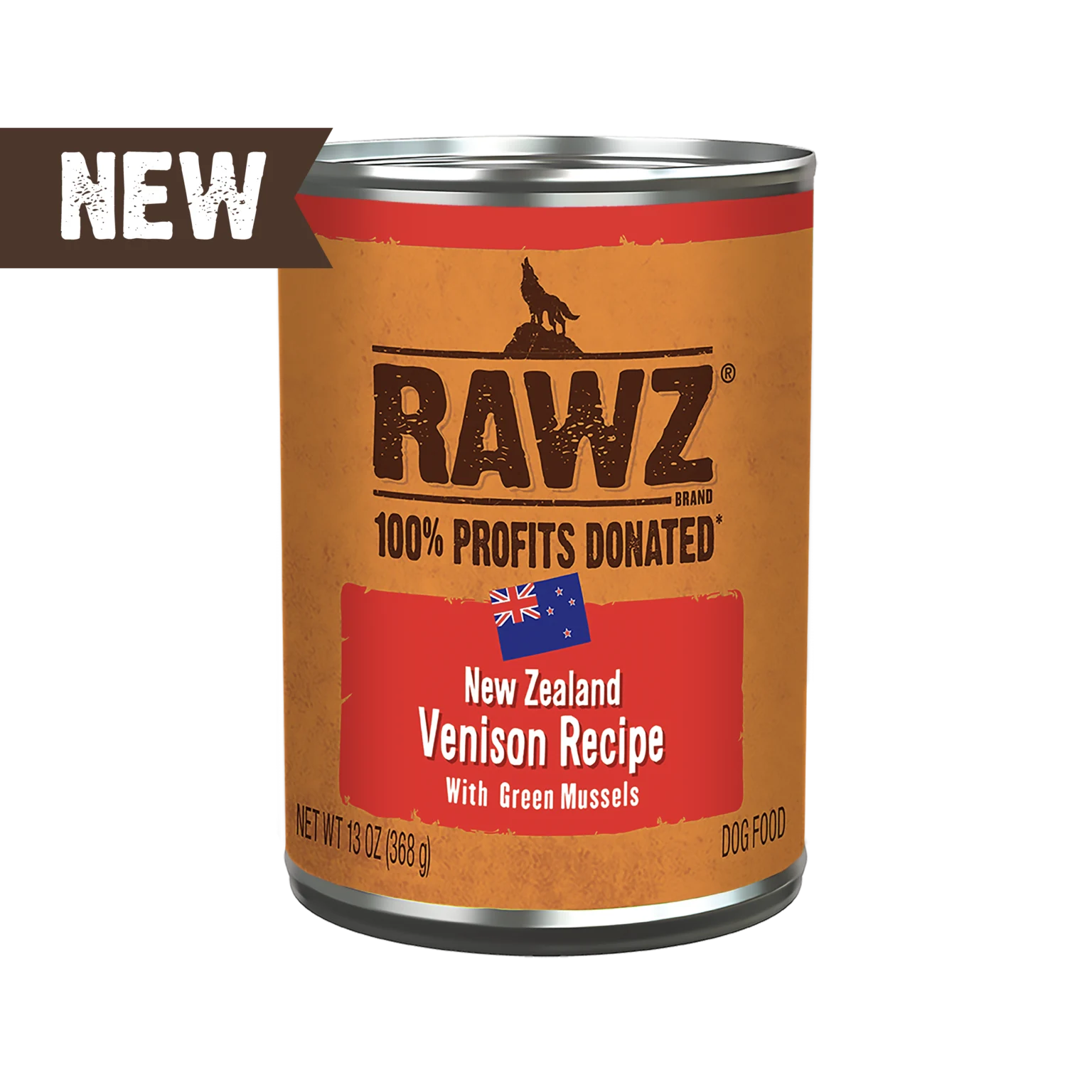 RAWZ_WebsiteCarousel_Dog_Venison&GreenMussels_13OZ-FRONT NEW
