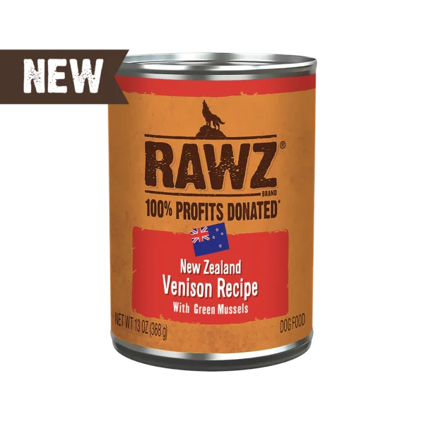 RAWZ_WebsiteCarousel_Dog_Venison&GreenMussels_13OZ-FRONT NEW